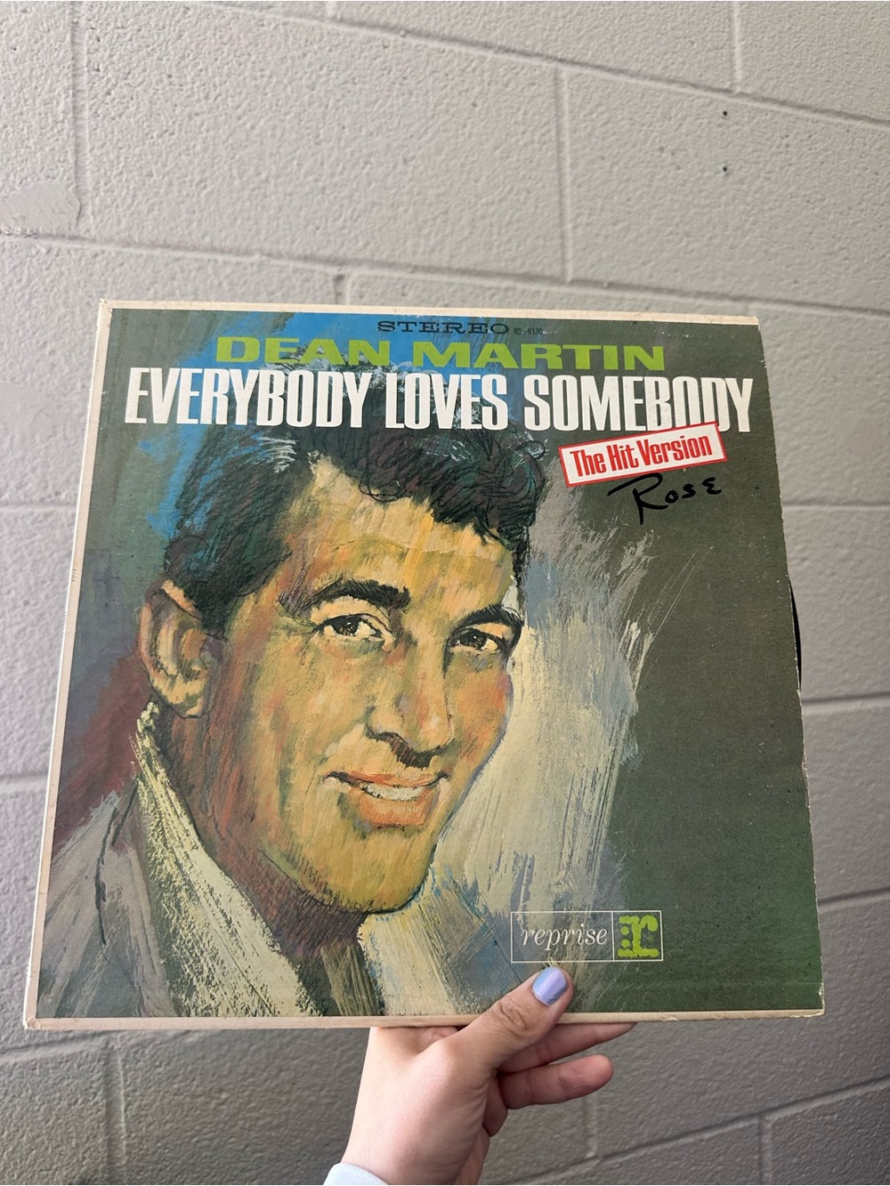 Dean Martin Everybody Loves Somebody Vinyl Album - Green Cover